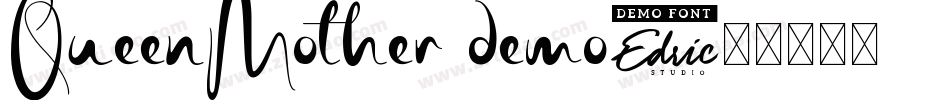 QueenMother demo字体转换